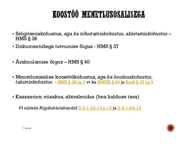 HALDUSÕIGUS #319