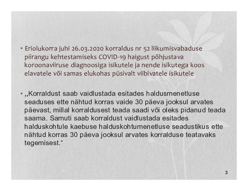 HALDUSÕIGUS #323