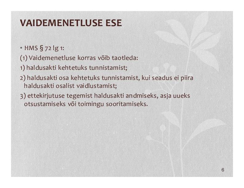 HALDUSÕIGUS #326