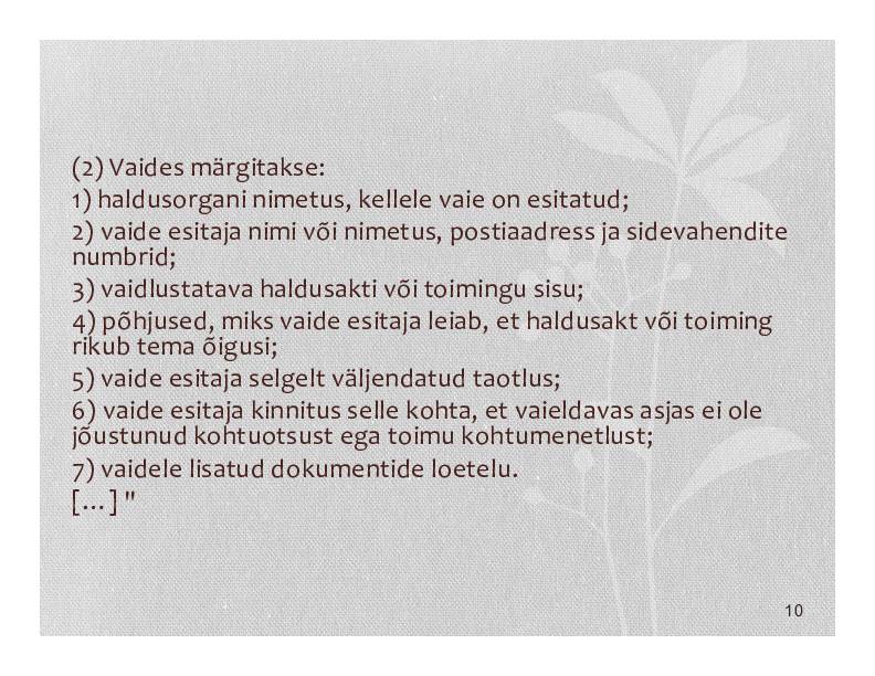 HALDUSÕIGUS #330