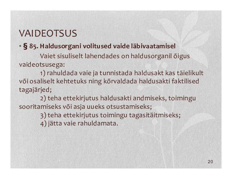 HALDUSÕIGUS #340