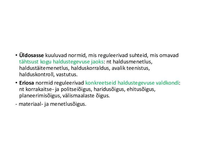 HALDUSÕIGUS #35