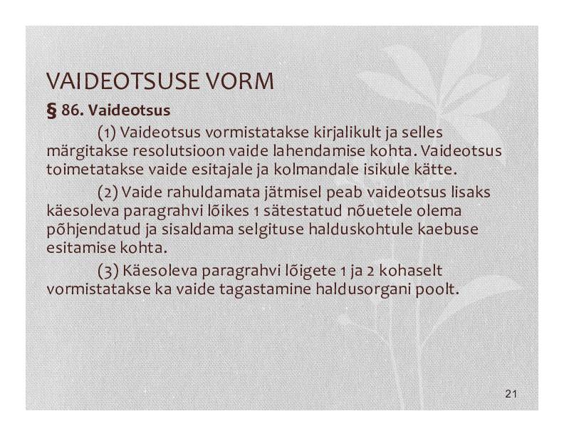 HALDUSÕIGUS #341