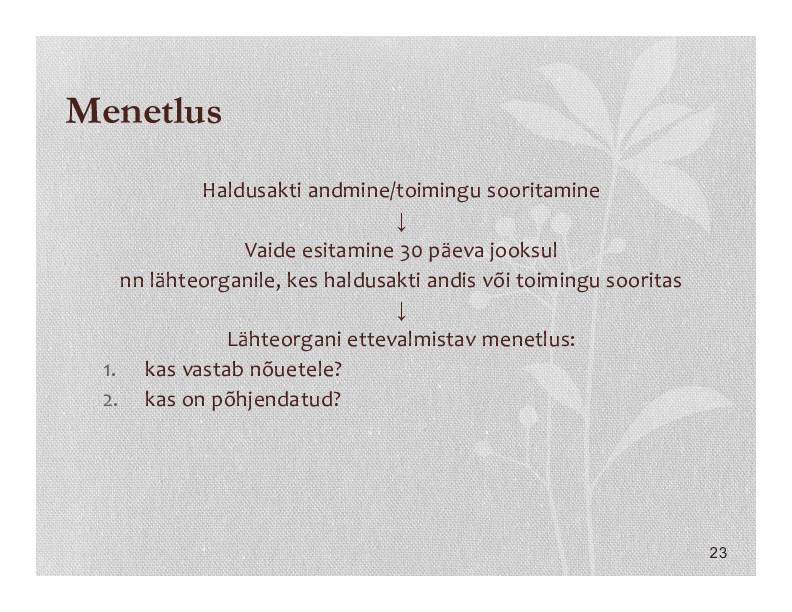 HALDUSÕIGUS #343