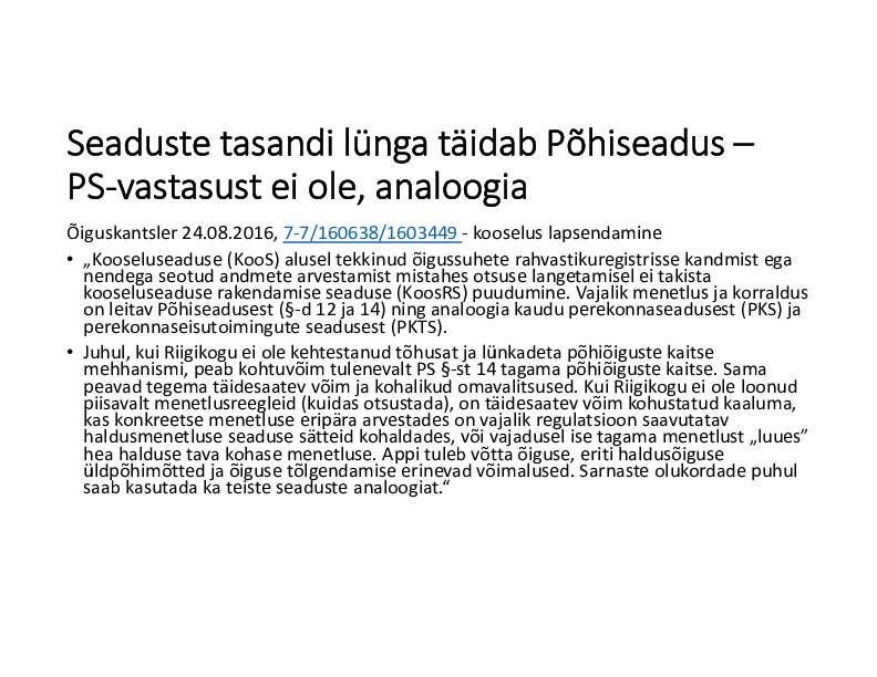 HALDUSÕIGUS #44