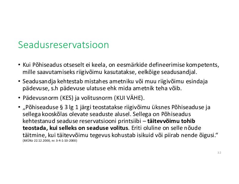 HALDUSÕIGUS #64