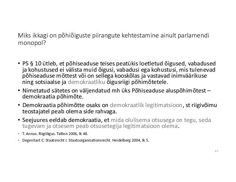 HALDUSÕIGUS #69