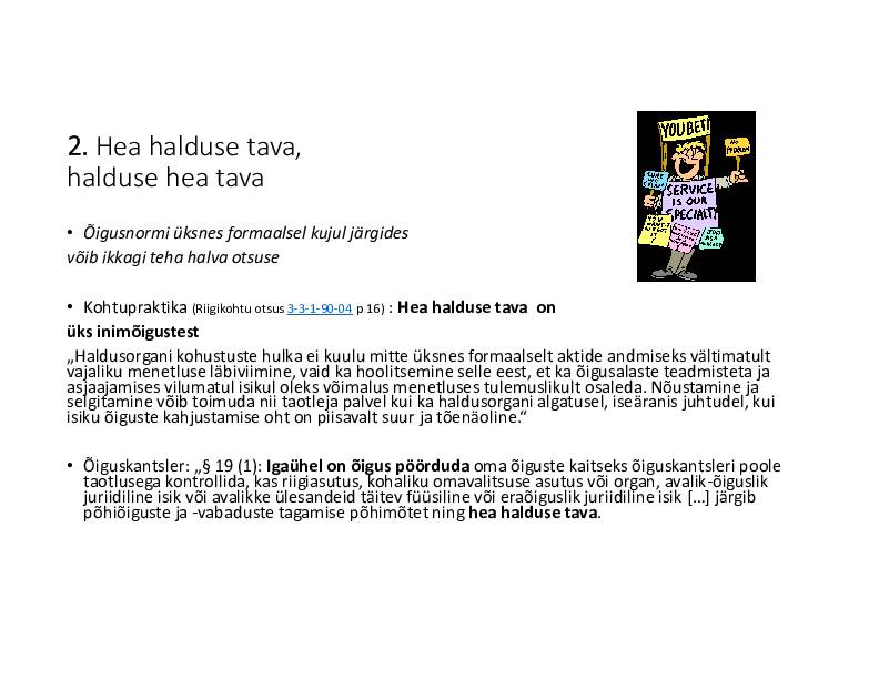 HALDUSÕIGUS #72