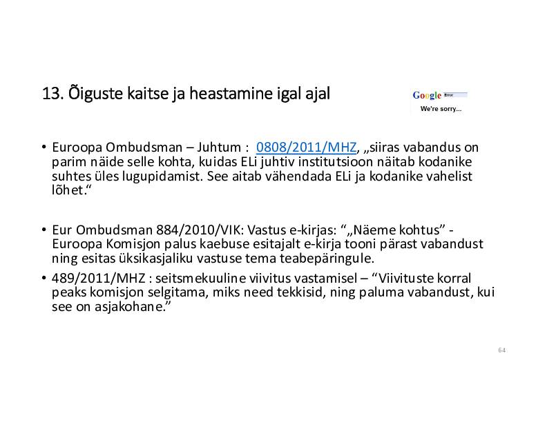 HALDUSÕIGUS #96