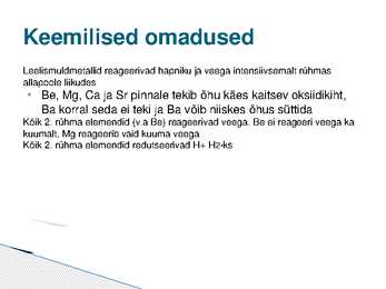 Leelismuldmetallid #4