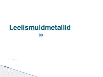 Leelismuldmetallid