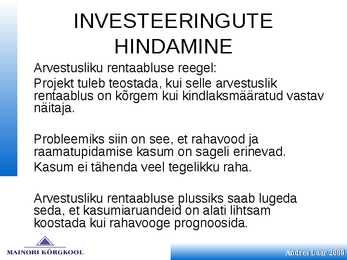 Finantsplaan #104