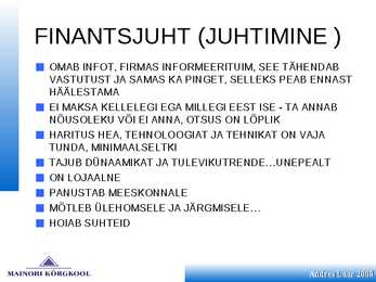 Finantsplaan #17