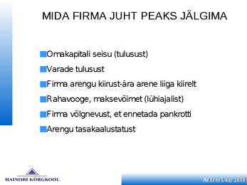 Finantsplaan #18
