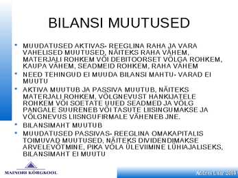 Finantsplaan #21