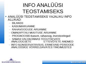 Finantsplaan #32