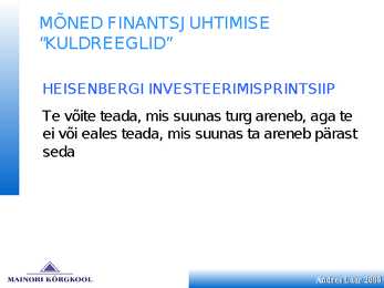 Finantsplaan #6
