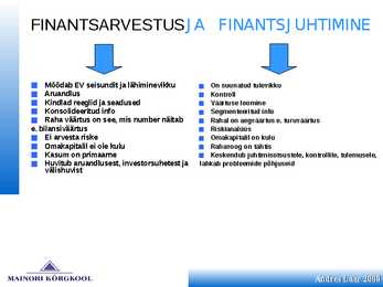 Finantsplaan #9