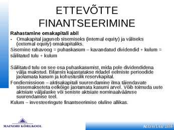 Finantsplaan #85