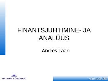 Finantsplaan