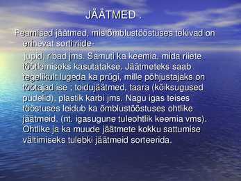 Õmblustööstuse jäätmed ja nende käitlemine #2