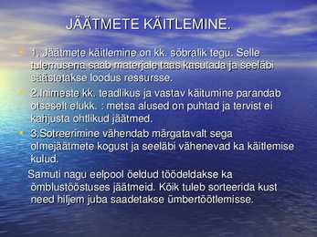 Õmblustööstuse jäätmed ja nende käitlemine #3