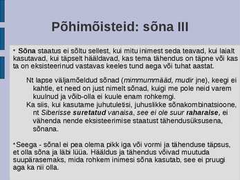 üldkeeleteadus #16