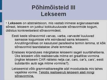 üldkeeleteadus #19