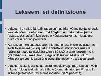 üldkeeleteadus #21
