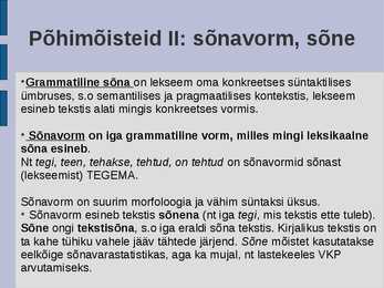 üldkeeleteadus #22