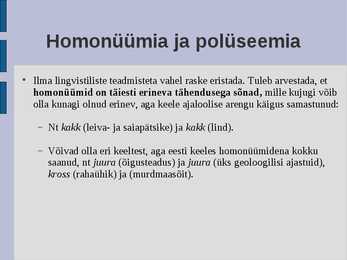 üldkeeleteadus #37