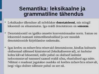 üldkeeleteadus #40