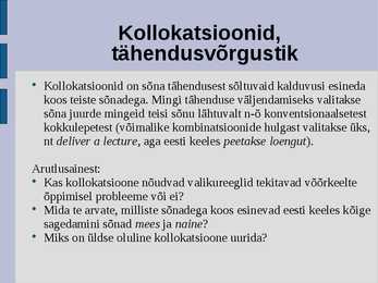 üldkeeleteadus #44