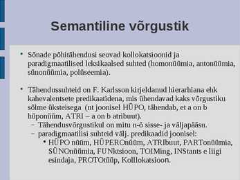 üldkeeleteadus #45