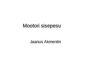 Mootori Sisepesu