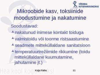 Toiduhügieeni alused #11