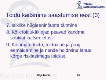 Toiduhügieeni alused #26