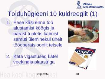 Toiduhügieeni alused #31