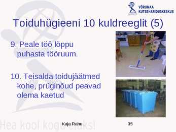 Toiduhügieeni alused #35
