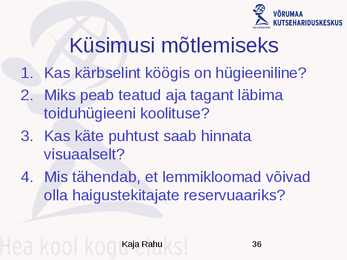 Toiduhügieeni alused #36