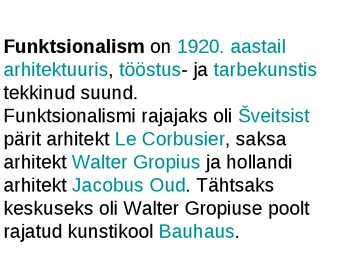 Funktsionalism ja Konstruktivism #2
