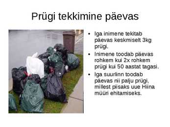 Jäätmed-kui ülemaailmne keskkonna probleem #2