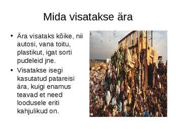 Jäätmed-kui ülemaailmne keskkonna probleem #3