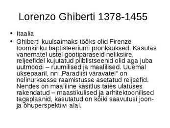 Lühikokkuvõte kunstnikest #4