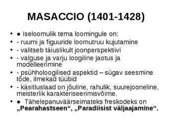 Lühikokkuvõte kunstnikest #9