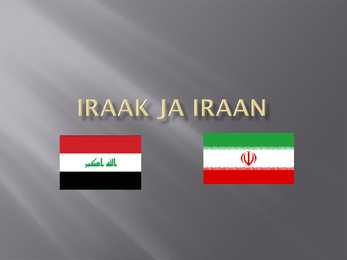 Powerpoint Iraak ja Iraan