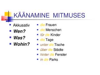 Nimisõnade käänamine #22