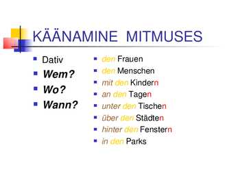 Nimisõnade käänamine #23