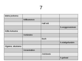 Saksa keele põhivormid #8