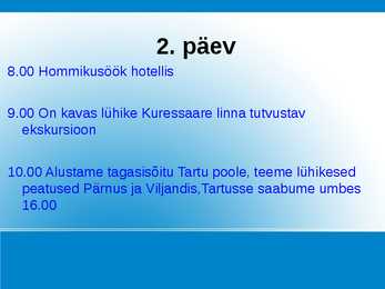 Reisipaketi näidis #4